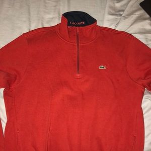 Men’s Lacoste Quarter-Zip Pullover